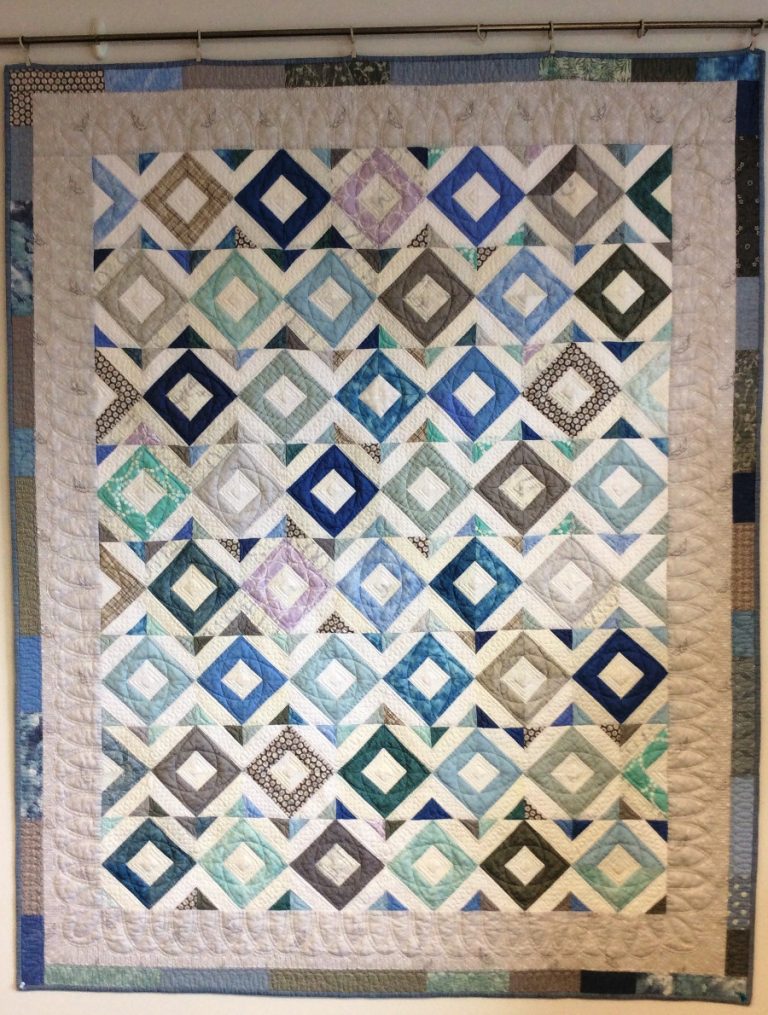 Free quilt pattern Seaglass Mosaic APQS