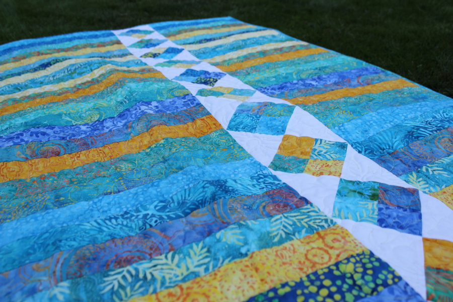 Free Quilt Pattern Island Four Patch APQS