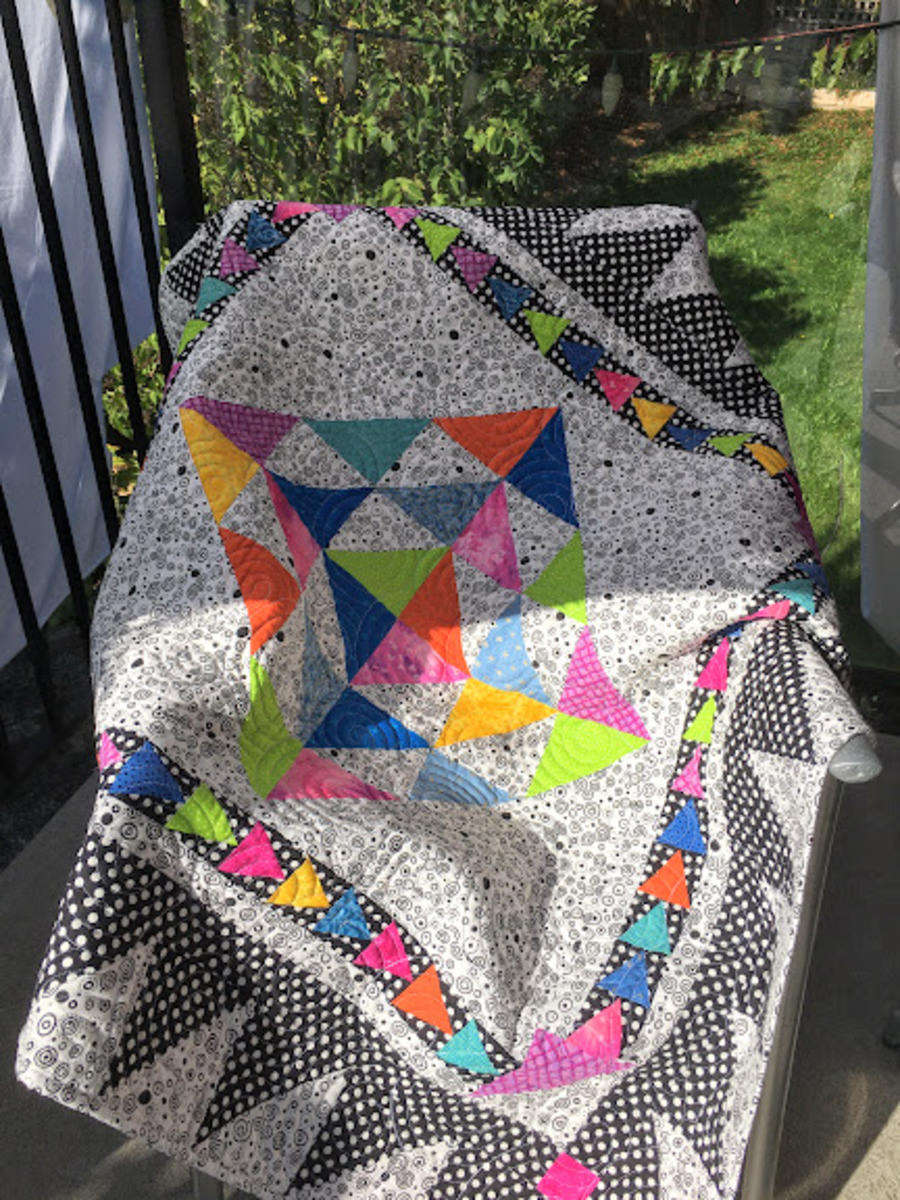 Free Quilt Pattern I Sew lation Polka Dot Party APQS