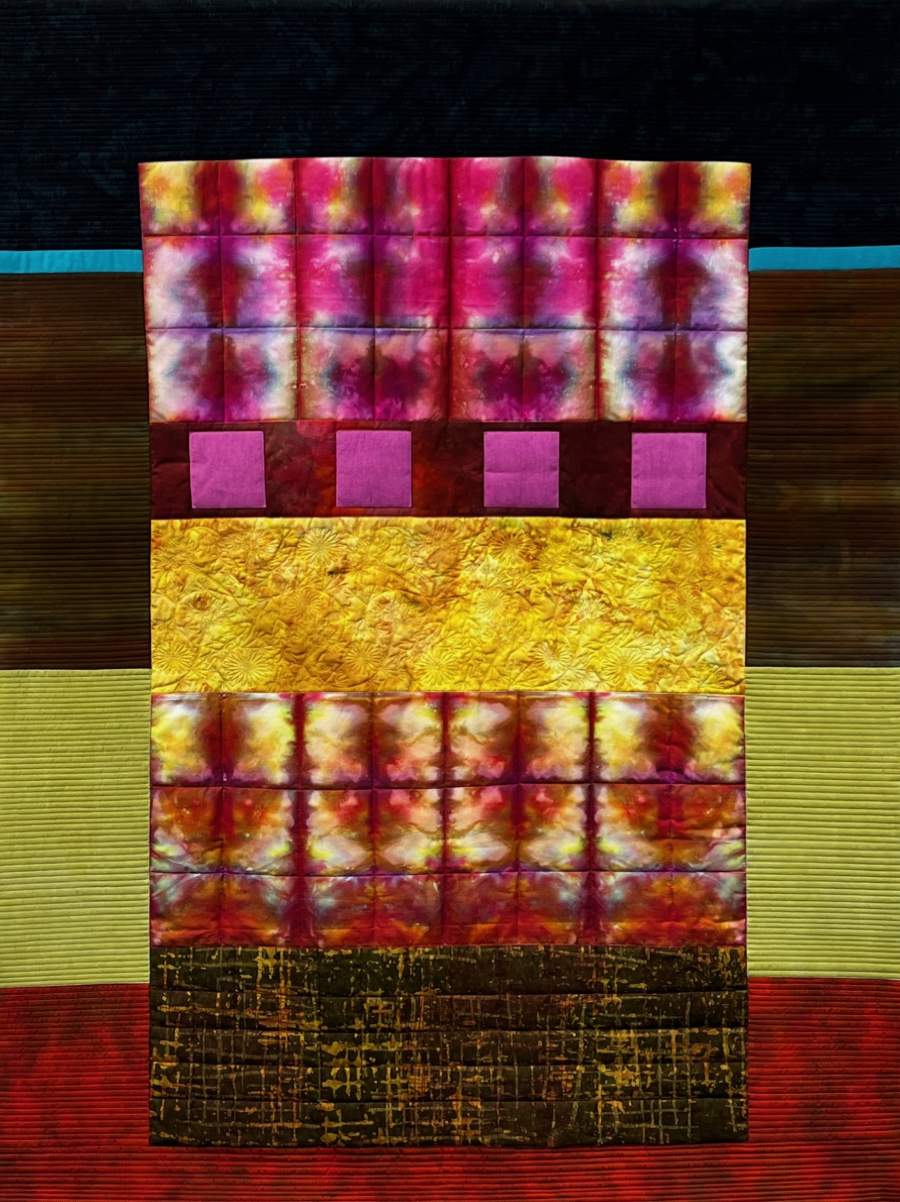 Art quilt Piedre Lumbre by Arlen Blackburn